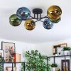 Koyoto Deckenleuchte Glas 15 cm Blau, Gold, Grün, 6-flammig