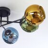 Koyoto Deckenleuchte Glas 15 cm Blau, Gold, Grün, 6-flammig