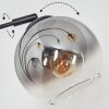 Koyoto Stehleuchte Glas 15 cm Bernsteinfarben, Klar, Rauchfarben, 5-flammig