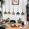 Koyoto Hängeleuchte Glas 15 cm Naturfarben, Schwarz, 5-flammig