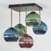 Koyoto Deckenleuchte Glas 15 cm Gold, Schwarz, 5-flammig