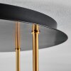Koyoto Deckenleuchte Glas 15 cm Messing, Schwarz, 5-flammig