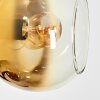 Koyoto Stehleuchte Glas 15 cm Chrom, Gold, Klar, Kupferfarben, Rauchfarben, 5-flammig