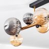 Chehalis Deckenleuchte Glas 10 cm, 12 cm, 15 cm Gold, Schwarz, 8-flammig
