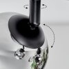 Chehalis Deckenleuchte Glas 12 cm Chrom, Rauchfarben, 3-flammig