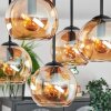 Koyoto Deckenleuchte Glas 15 cm Bernsteinfarben, 5-flammig