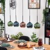 Koyoto Hängeleuchte Glas 15 cm Naturfarben, Schwarz, 5-flammig