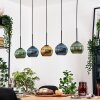 Koyoto Hängeleuchte Glas 15 cm Naturfarben, Schwarz, 5-flammig