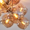 Koyoto Deckenleuchte Glas 15 cm Gold, Schwarz, 10-flammig