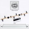 Koyoto Deckenleuchte Glas 15 cm Gold, Schwarz, 10-flammig