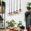 Koyoto Hängeleuchte Glas 15 cm Naturfarben, Schwarz, 5-flammig
