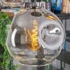 Ripoll Hängeleuchte Glas 15 cm, 20 cm, 25 cm, 30 cm Klar, Rauchfarben, 5-flammig