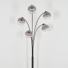 Koyoto Stehleuchte Glas 15 cm Klar, Rauchfarben, 5-flammig