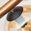Ripoll Deckenleuchte Glas 15 cm Gold, Schwarz, 10-flammig