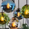 Gastor Deckenleuchte Glas 15 cm Blau, Chrom, Grün, Rauchfarben, 5-flammig