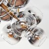 Koyoto Deckenleuchte Glas 15 cm Gold, Schwarz, 10-flammig