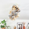 Ripoll Deckenleuchte Glas 15 cm Gold, Schwarz, 8-flammig