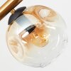 Ripoll Deckenleuchte Glas 15 cm Gold, Schwarz, 8-flammig