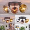 Ripoll Deckenleuchte Glas 15 cm Chrom, Gold, Klar, Kupferfarben, Rauchfarben, 3-flammig
