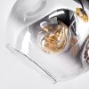 Ripoll Deckenleuchte Glas 15 cm Chrom, Gold, Klar, Kupferfarben, Rauchfarben, 3-flammig