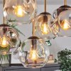 Ripoll Deckenleuchte Glas 15 cm Gold, Schwarz, 5-flammig