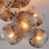 Ripoll Deckenleuchte Glas 15 cm Gold, Schwarz, 10-flammig