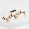 Koyoto Deckenleuchte Glas 15 cm Gold, Schwarz, 10-flammig