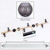 Koyoto Deckenleuchte Glas 15 cm Gold, Schwarz, 10-flammig