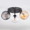 Koyoto Deckenleuchte Glas 15 cm Bernsteinfarben, Klar, Rauchfarben, 3-flammig