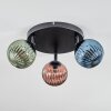 Chehalis Deckenleuchte Glas 12 cm Blau, Grün, Kupferfarben, 3-flammig