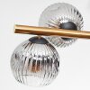 Ripoll Deckenleuchte Glas 15 cm Gold, Schwarz, 8-flammig