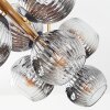 Ripoll Deckenleuchte Glas 15 cm Gold, Schwarz, 8-flammig