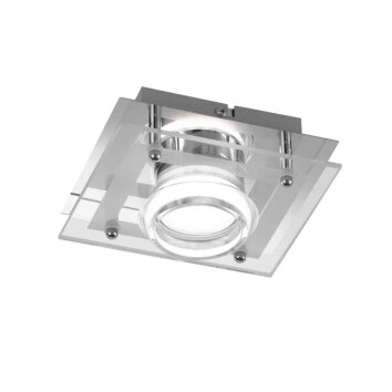 Wofi MOODY Deckenleuchte LED Chrom, 1-flammig
