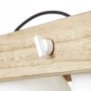 Brilliant Plow Pendelleuchte Holz dunkel, Weiß, 3-flammig