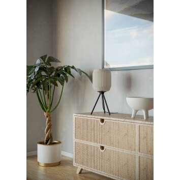 EGLO BELGRAVE Tischleuchte Schwarz, 1-flammig