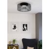 EGLO GINESTRONE-Z Deckenleuchte LED Schwarz, 1-flammig, Farbwechsler