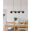 EGLO HORNWOOD-Z Hängeleuchte LED Braun, Schwarz, 4-flammig, Farbwechsler