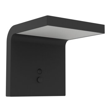 EGLO SPIANTE Solarleuchte LED Schwarz, 1-flammig, Bewegungsmelder EGLO SPIANTE Solarleuchte LED Schwarz, 1-flammig, Bewegungsmelder