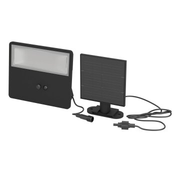 EGLO PANETTIERI Solarleuchte LED Schwarz, 1-flammig, Bewegungsmelder EGLO PANETTIERI Solarleuchte LED Schwarz, 1-flammig, Bewegungsmelder