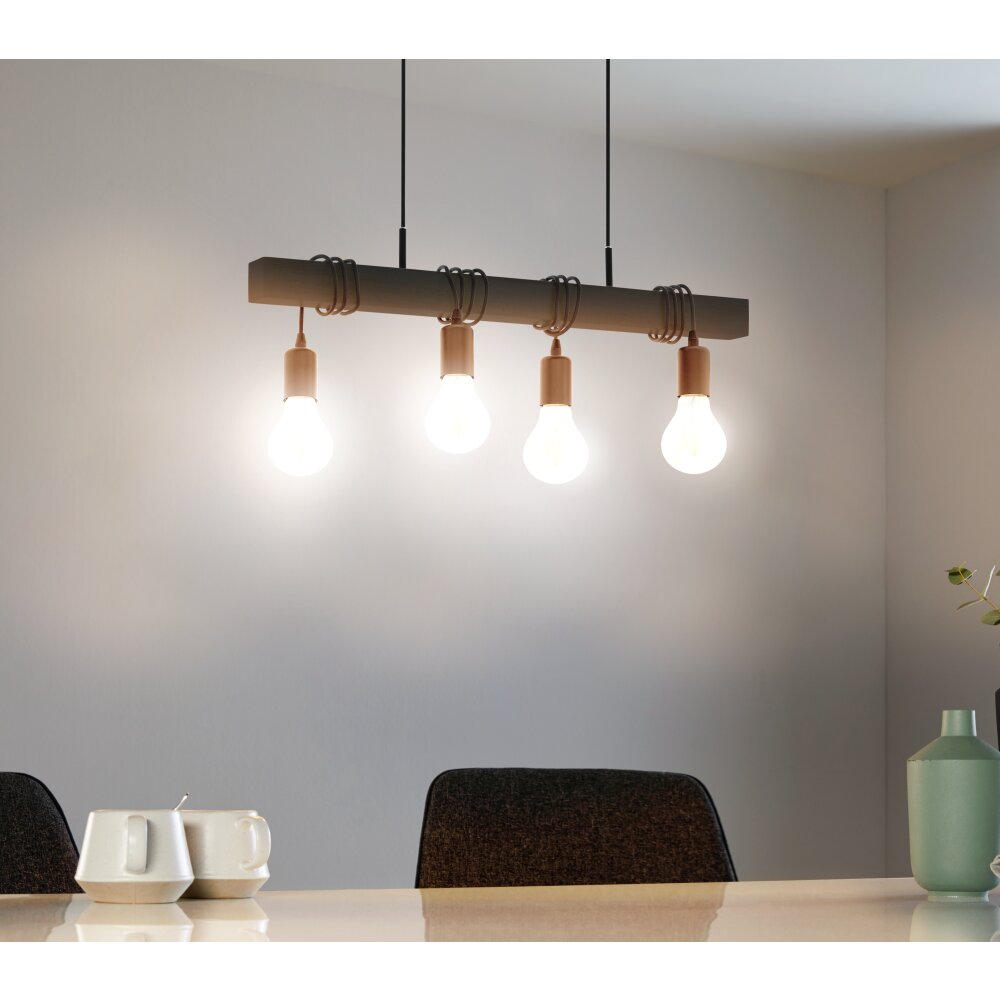 EGLO TOWNSHEND Hängeleuchte Schwarz, 4-flammig main product photo