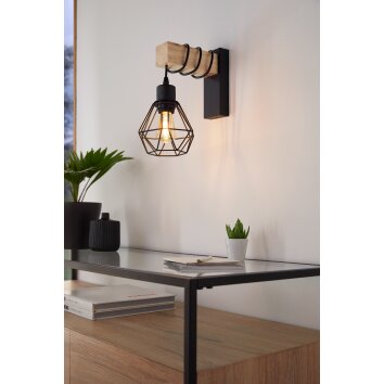 EGLO TOWNSHEND 5 Wandleuchte Braun, Schwarz, 1-flammig