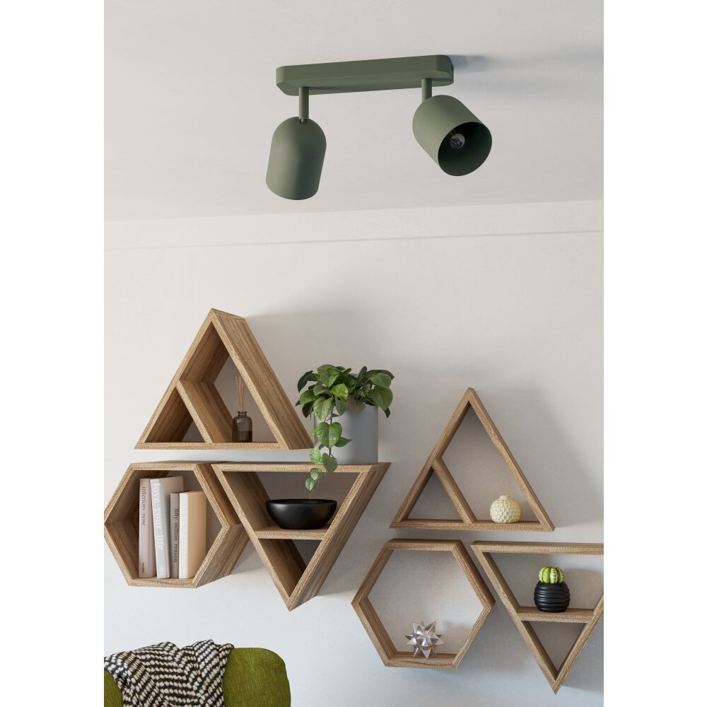EGLO TILSTON Deckenleuchte Grün, 2-flammig main product photo