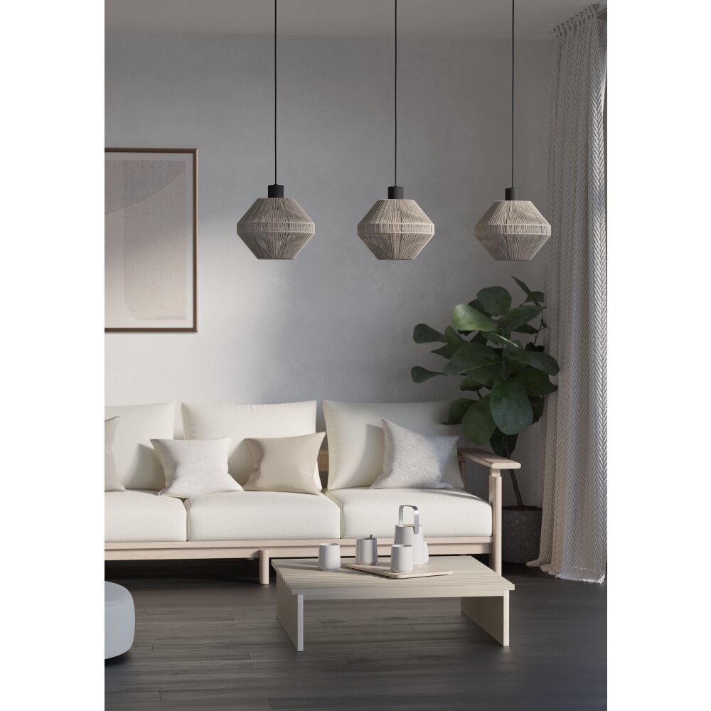 EGLO MIDSUMER Hängeleuchte Schwarz, 3-flammig main product photo