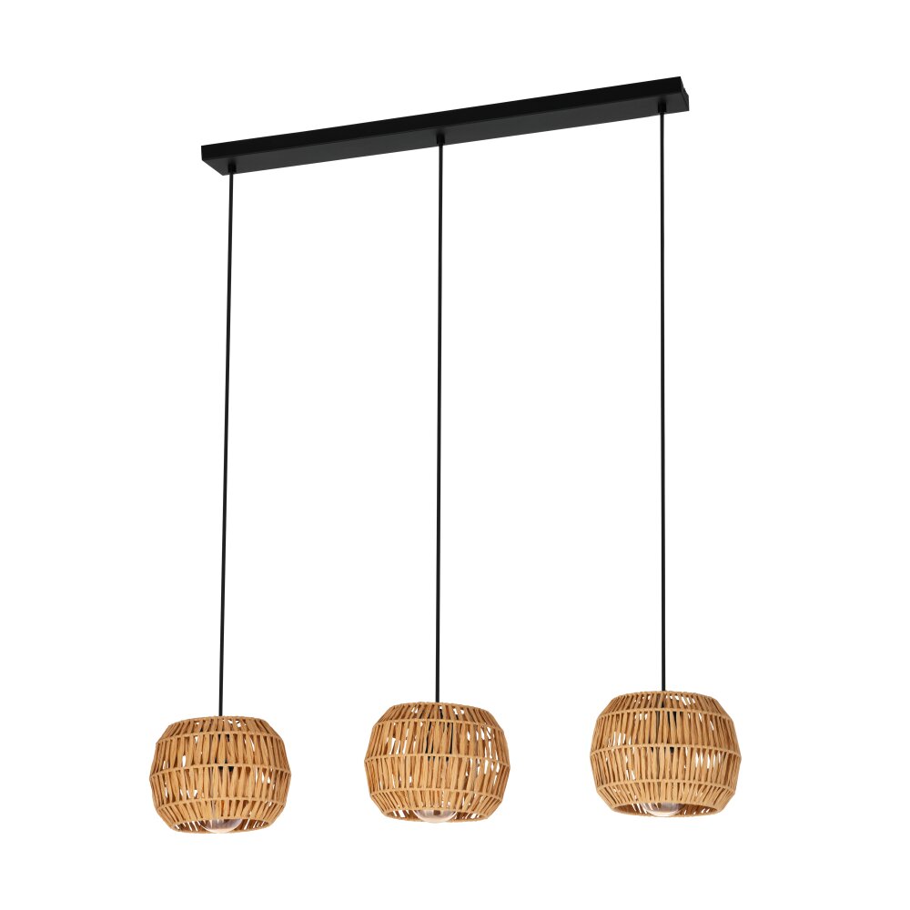EGLO SHELDON Hängeleuchte Schwarz, 3-flammig main product photo