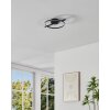 EGLO AMANDOLO Deckenleuchte LED Schwarz, Fernbedienung, Farbwechsler