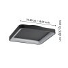 EGLO LORETELLO Deckenleuchte LED Schwarz, Fernbedienung