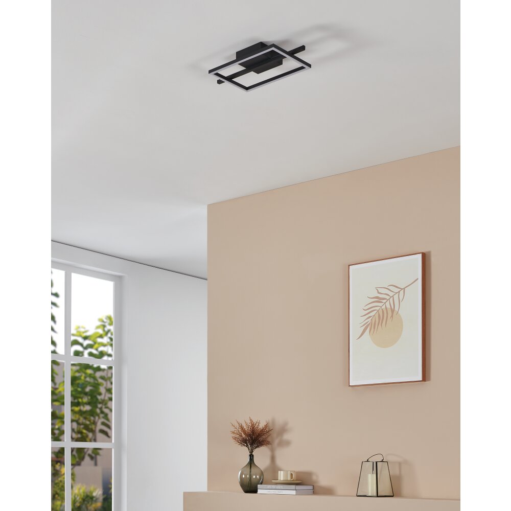 EGLO AMANDOLO Deckenleuchte LED Schwarz, Fernbedienung, Farbwechsler main product photo