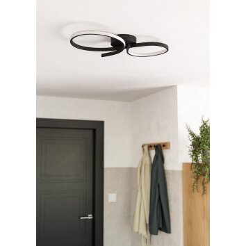EGLO SERPINS Deckenleuchte LED Schwarz