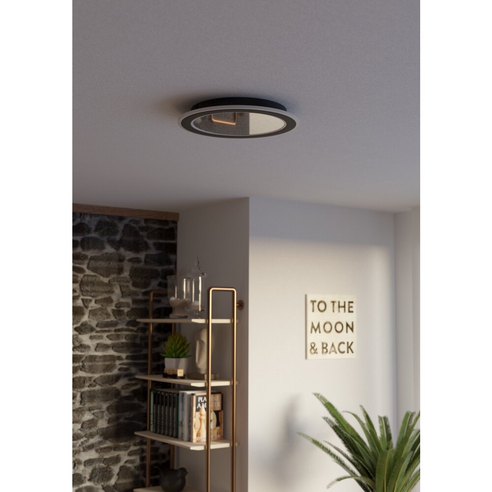 EGLO MACCHIONI Deckenleuchte LED Schwarz, Weiß, Fernbedienung main product photo