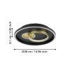 EGLO TIRIOLO Deckenleuchte LED Gold, Schwarz